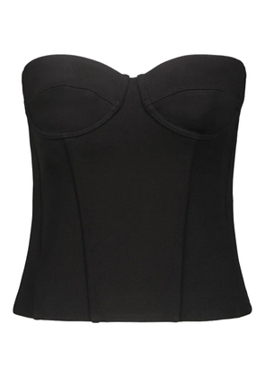WARDROBE.NYC zip-fastening corset - Black