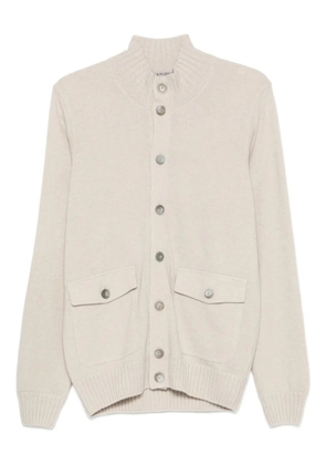 Fileria flap-pocket buttoned cardigan - Neutrals