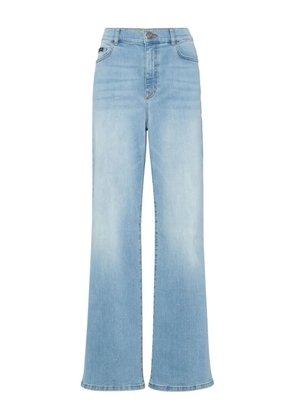 Philipp Plein fatale logo-plaque jeans - Blue