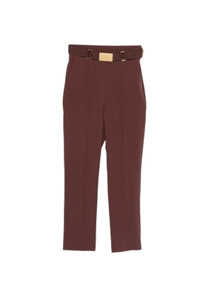 Elisabetta Franchi belted trousers - Brown