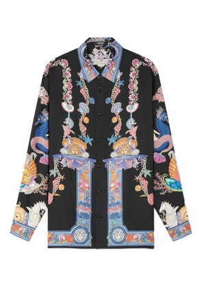 Versace Coral Theatre silk shirt - Black