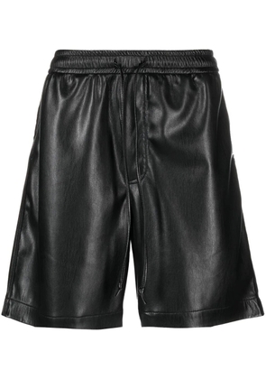 Nanushka Doxxi vegan leather bermuda shorts - Black