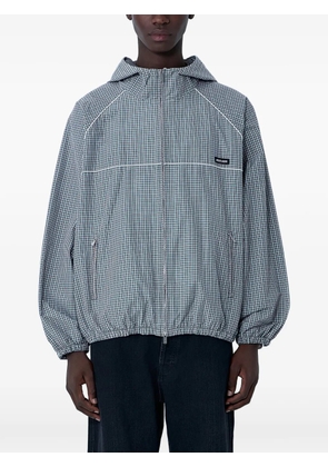 Miu Miu hooded check jacket - Green