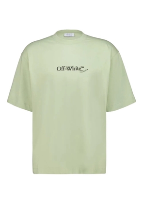 Off-White Scribble logo-print T-shirt - Green