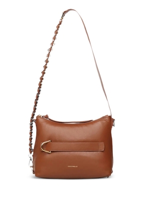 Coccinelle zip-up shoulder bag - Brown