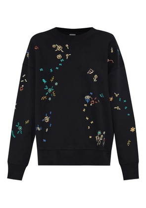 PS Paul Smith embroidered-floral sweatshirt - Black