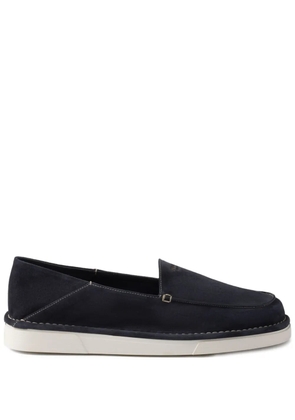 Prada slip-on suede loafers - Blue