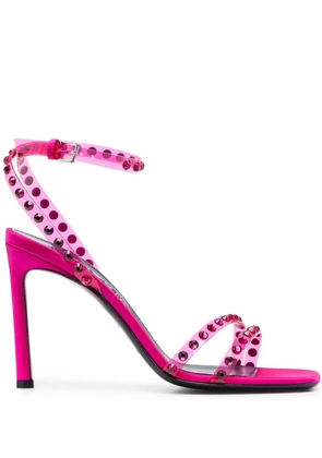 Sergio Rossi crystal-embellished sandals - Pink