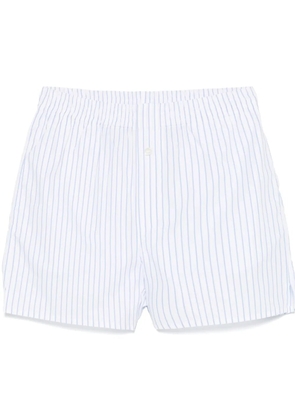 Riviera striped shorts - White