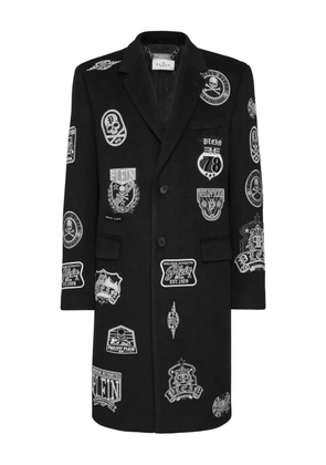 Philipp Plein patches coat - Black