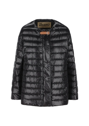 Herno long-sleeves puffer jacket - Black