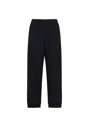 Giorgio Armani textured logo trousers - Black