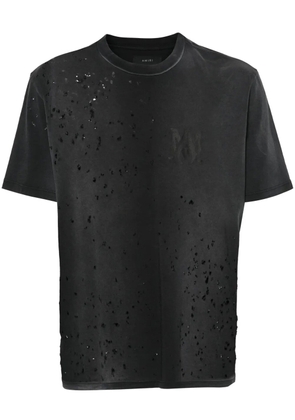 AMIRI Shotgun logo-print distressed T-shirt - Black