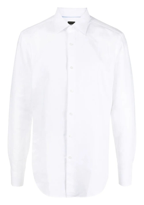 BOSS long-sleeve linen shirt - White