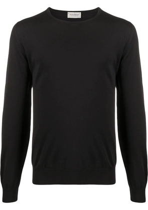 John Smedley fine-knit cotton jumper - Black