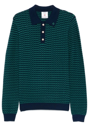 Casablanca Mini Wave polo shirt - Blue