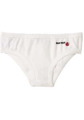 Miu Miu x Petite Bateau jersey briefs - White