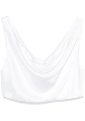 Norma Kamali Maria cropped top - White