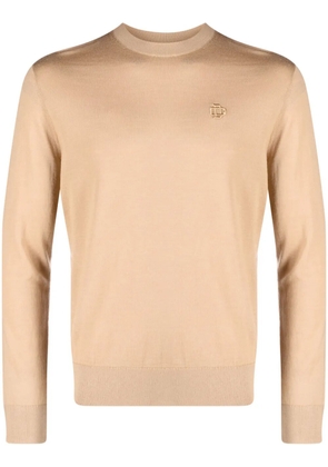 DSQUARED2 logo-embroidered sweater - Neutrals