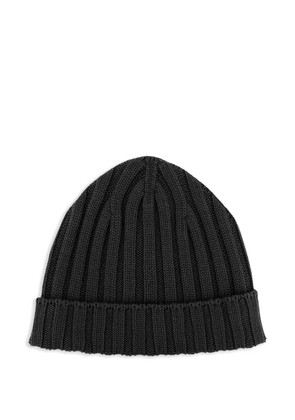 Filippo De Laurentiis ribbed-knit beanie hat - Black