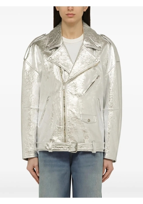 Halfboy leather biker jacket - Silver