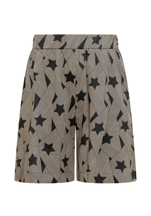 A Paper Kid star-print bermuda shorts - Black