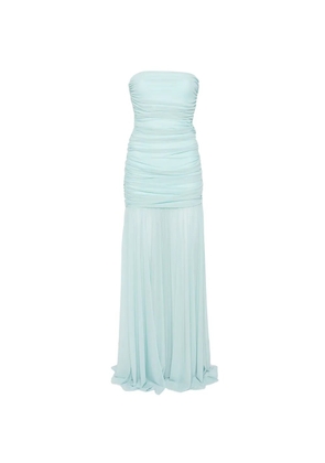 Retrofete Adele ruched strapless dress - Blue