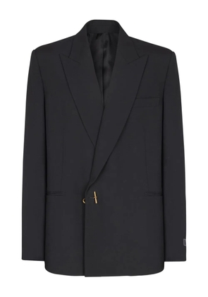 Balmain notched-lapel wool blazer - Black