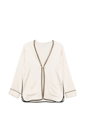 Forte Forte patch-pockets trimmed-detail jacket - Neutrals