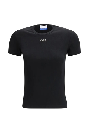 Off-White ribbed T-shirt - Black