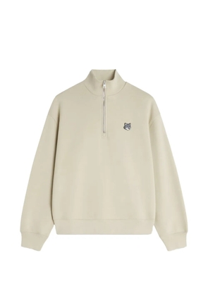 Maison Kitsuné zip logo sweatshirt - Neutrals