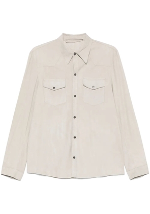 Salvatore Santoro suede jacket - Neutrals