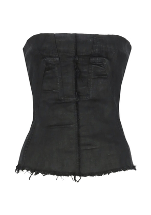 Rick Owens DRKSHDW Bustiers frayed-hem top - Black