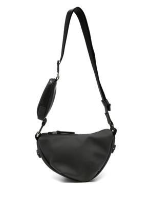 Rains curved zip-fastening shoulder bag - Black