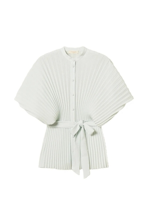 TWINSET pleated tie-waist shirt - Green