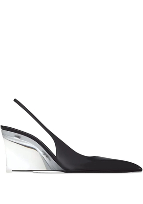 Saint Laurent slingback wedge pumps - Black