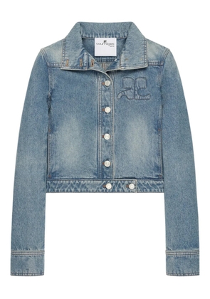 Courrèges Reedition embroidered denim jacket - Blue