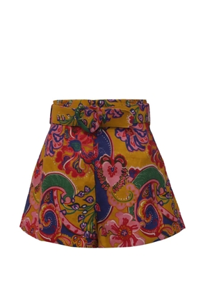 ZIMMERMANN lovestruck paisley shorts - Yellow