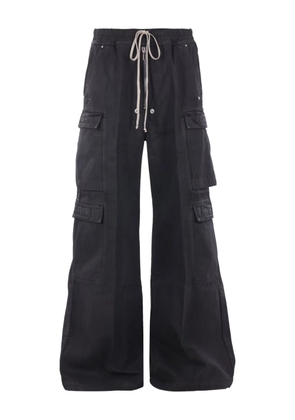 Rick Owens DRKSHDW drawstring wide-leg cargo trousers - Black