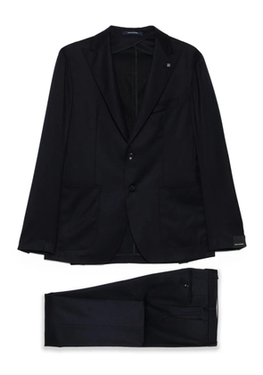 Tagliatore lapel-detail single-breasted suit - Blue