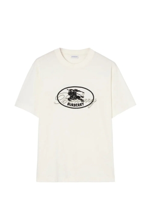 Burberry Knight-stamp cotton t-shirt - Neutrals
