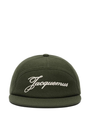 Jacquemus Le Lana embroidered cap - Green