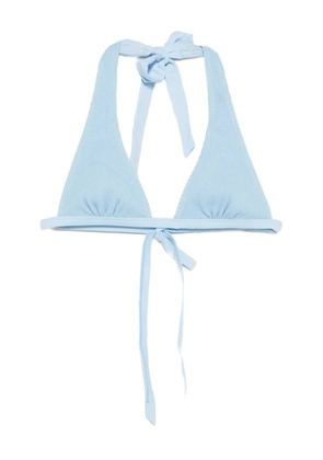 Frankies Bikinis Frank tie-detail bikini top - Blue