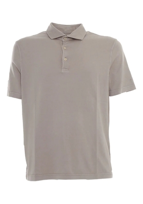 Fedeli Zero short-sleeve cotton polo shirt - Neutrals