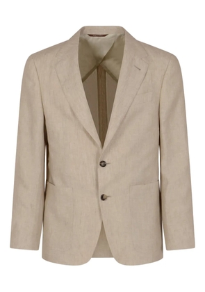 Canali single-breasted blazer - Neutrals
