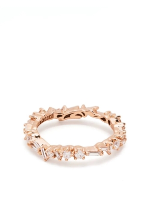 Suzanne Kalan 18kt yellow gold diamond Firework ring - Silver