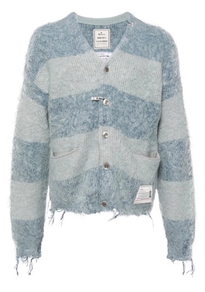 Maison MIHARA YASUHIRO striped cardigan - Blue