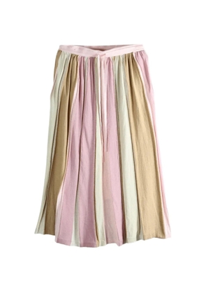 Casey Casey striped tie midi skirt - Pink