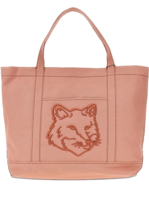 Maison Kitsuné large Fox Head tote bag - Pink