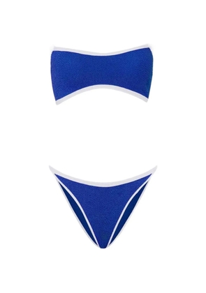 Hunza G Tyler contrast-trim bikini set - Blue